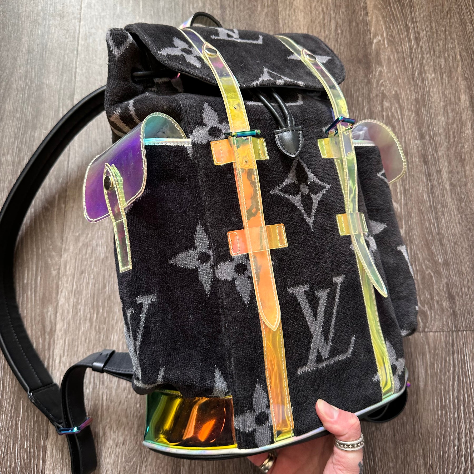 Custom mix designer backpack ❤️❤️❤️ @louisvuitton @dior